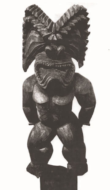 Guardian image of temple figure